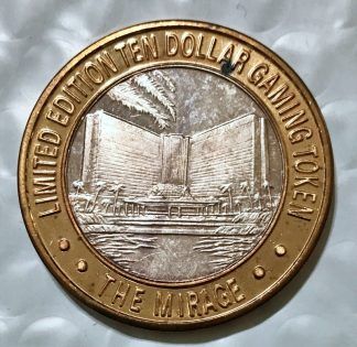 1995 Mirage Las Vegas $10 Silver Casino Token
