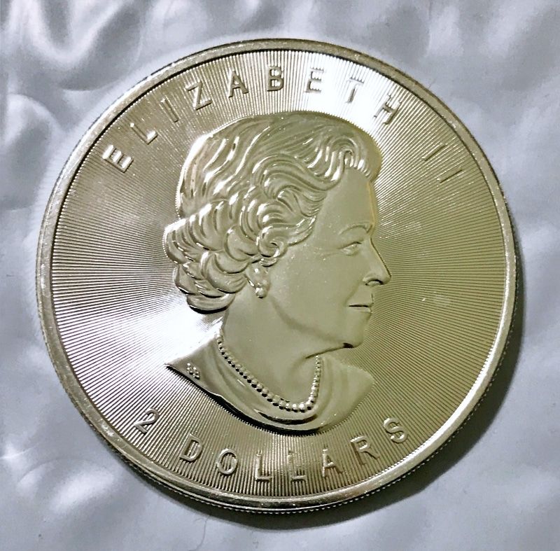 2015 Canada 3/4 oz Silver Grey Wolf BU - Image 2