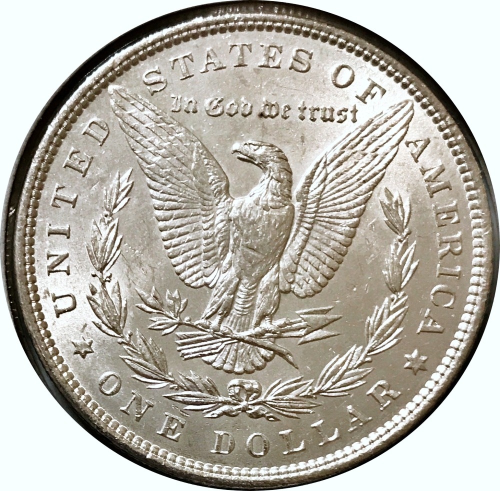 1896 Morgan Silver Dollar AU/BU - Image 2