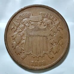 1868 Two Cents Piece - Fine