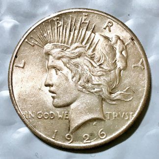 1926 Silver Peace Dollar - AU