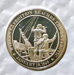 Rare 1970 Franklin Mint Wilkes Antarctic Round