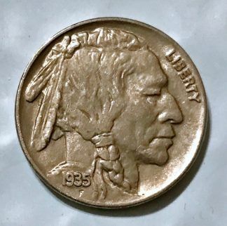 1935 Buffalo Nickel - AU Full Horn