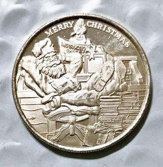 Vintage Xmas .999 Silver Round - 1 oz Holiday Gift