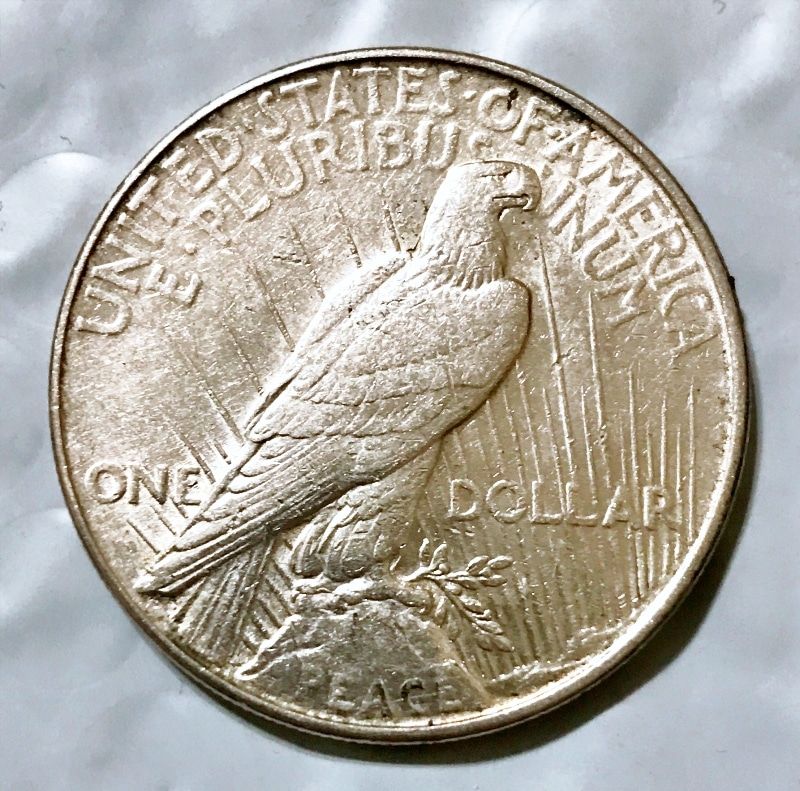 1922 US Silver Peace Dollar - Image 2