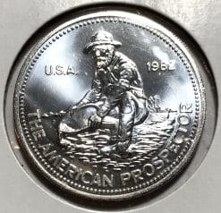 1982 Engelhard Prospector 1oz .999 Silver Round
