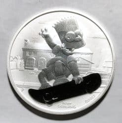 2020 Tuvalu The Simpsons Bart 1 oz Silver Coin