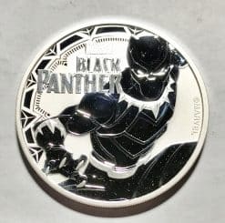 2018 Tuvalu 1 oz Silver $1 Marvel Series Black Panther Coin