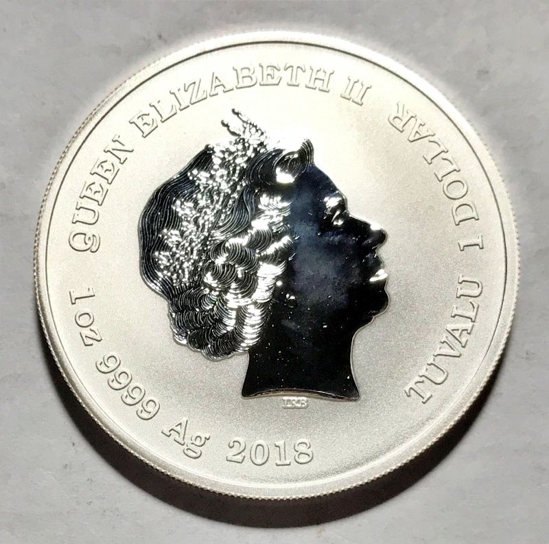 2018 Tuvalu 1 oz Silver $1 Marvel Series Black Panther Coin - Image 2