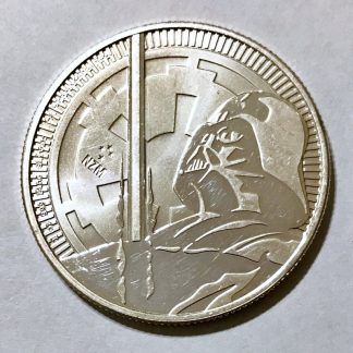 2018 Niue Star Wars; Darth Vader - 1 Oz .999 Silver - Imperfect