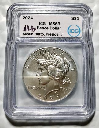 2024 Silver Peace Dollar - ICG MS69