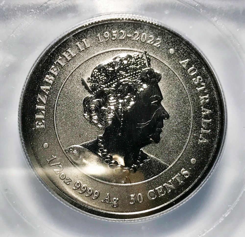 2024 Perth Mint Dragon 1/2ozt .9999 Silver Black Ruthenium ICG BU Limited 1/1000 - Image 3