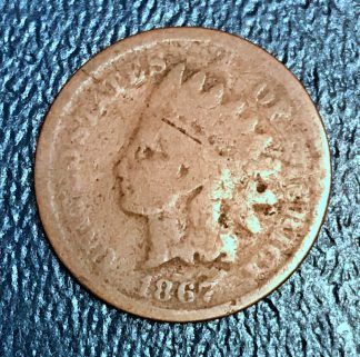 1867 Indian Head Cent - Better Date - G