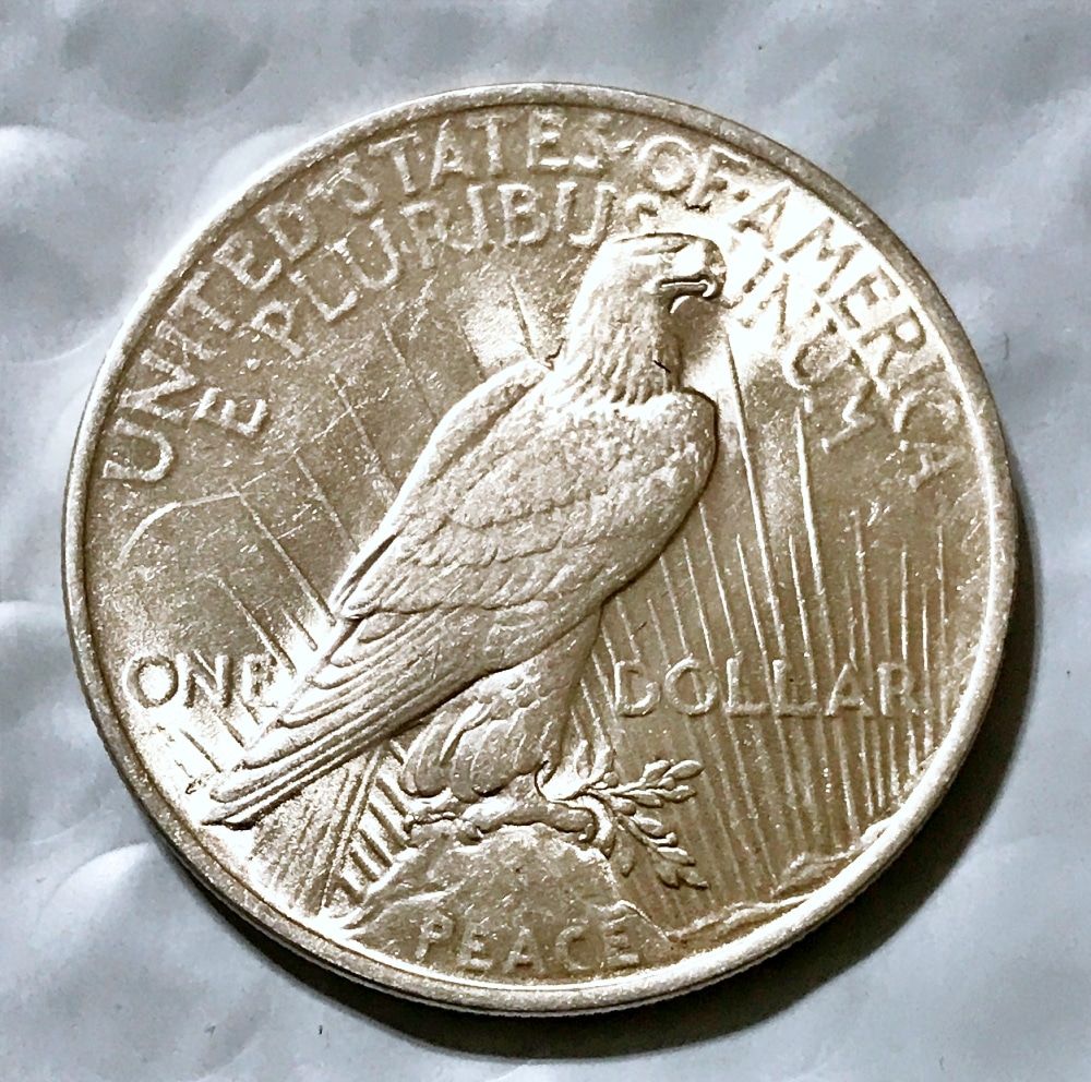 1923 Silver Peace Dollar AU/BU - Image 2