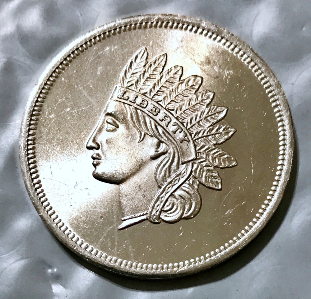 Indian Head Vintage 1 oz .999 Silver Round